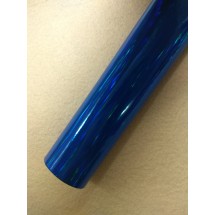 Кожзам гладкий "Полоски" 20*30 см, цв. синий, цена за лист